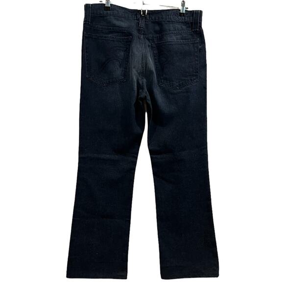 Rock & Republic Henlee Jeans Womens Size 34 Dark Blue Denim Straight Leg Classic - Picture 2 of 10